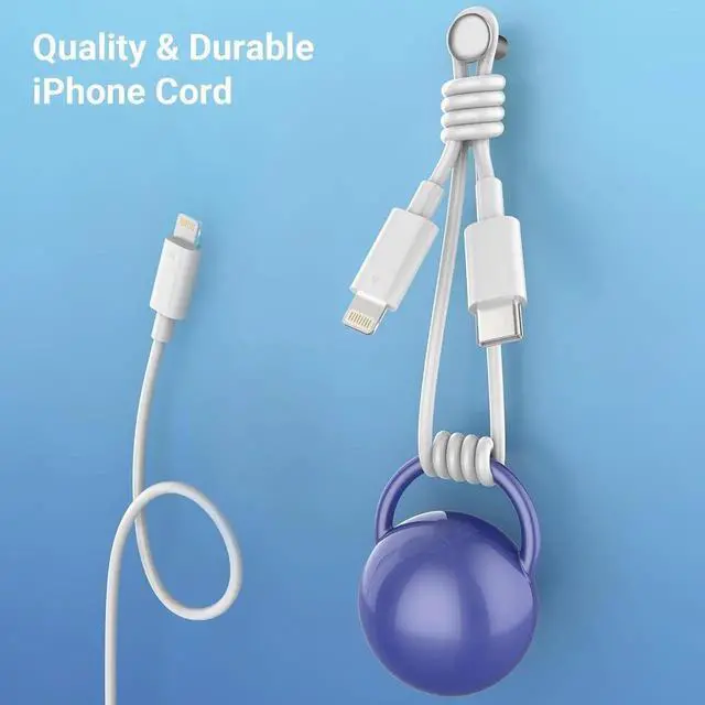 Alt view image 4 of 6 - USB C Charger iPhone Charger Fast Charging 3Pack 20W PD+QC3.0 USB A Dual Port Wall Charger Block with 6FT USB C to Lightning Cable Compatible with iPhone 14 Pro Max/13Pro/12/11/XS/XR/X