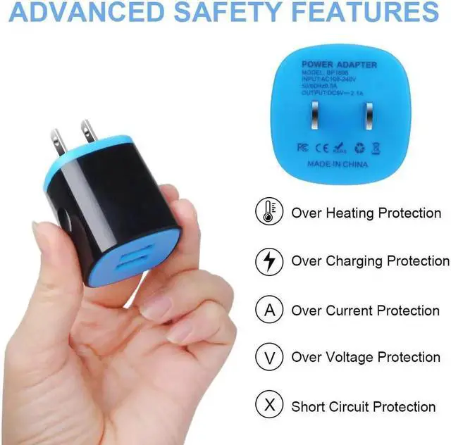 Alt view image 7 of 7 - Type C Charger Fast Charger Block Wall Plug Android USB C Cord C Charger Cable Fast Charging for Galaxy S23 S22 S21 Ultra/S21 Plus/S21/S20/S20 FE/S10/S9/A10e/A32/A71/Note 20 10 9 Moto G8/G7