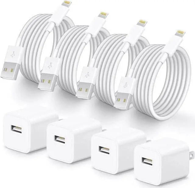 Alt view image 2 of 7 - i Phone Lightning Charger[MFi Certified] Phone Charger USB with Charging Cord 6 ft i Phone Charger Cable for i Phone 14 13 12 11 Pro/Pro Max/SE 2022/8/7/XS/XR/X/i Pad (4- Pack)
