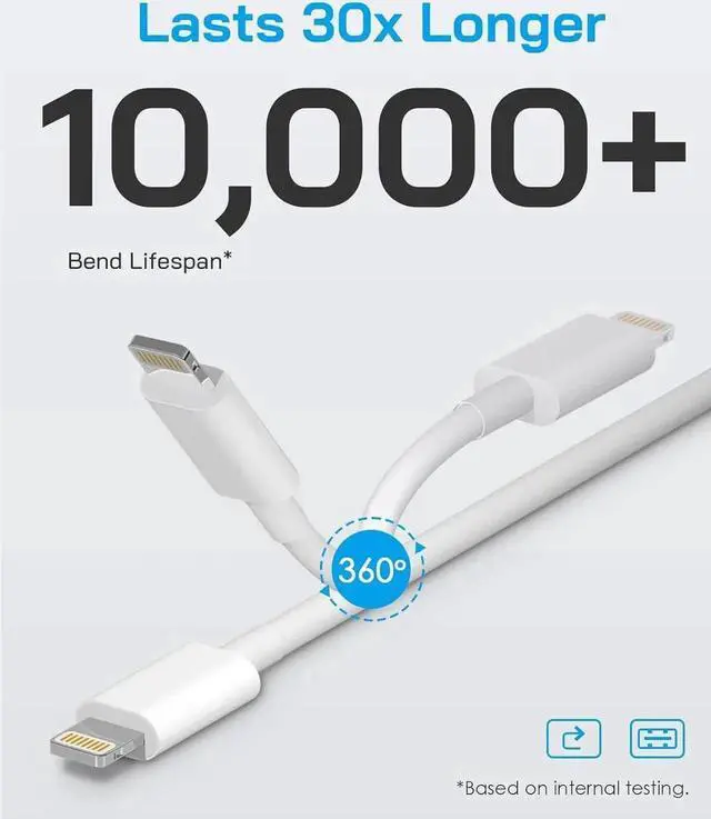 Alt view image 5 of 7 - i Phone Lightning Charger[MFi Certified] Phone Charger USB with Charging Cord 6 ft i Phone Charger Cable for i Phone 14 13 12 11 Pro/Pro Max/SE 2022/8/7/XS/XR/X/i Pad (4- Pack)