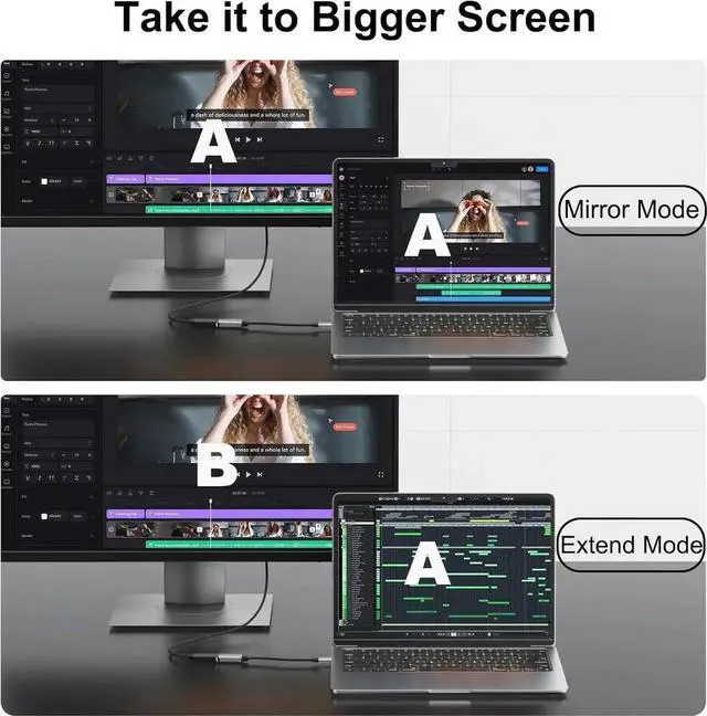 Main image of JAENFONG USB to HDMI Adapter 1080P 60Hz USB A 3.0 to HDMI Adapter for Monitor TV Projectors Compatible with Mac OS Windows 7/8/10/11 - Requires Driver Installation