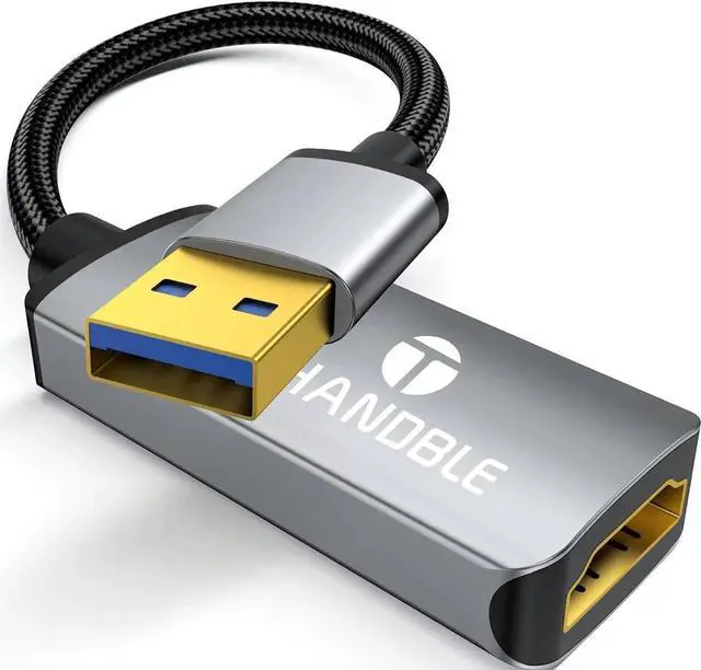 Alt view image 6 of 6 - JAENFONG USB to HDMI Adapter 1080P 60Hz USB A 3.0 to HDMI Adapter for Monitor TV Projectors Compatible with Mac OS Windows 7/8/10/11 - Requires Driver Installation