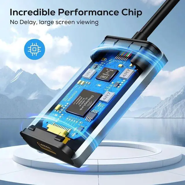 Alt view image 4 of 7 - JAENFONG USB to HDMI Adapter USB 3.0 to HDMI Audio 1080P Video Converter Support Mac OS Windows 10/8.1/8/7 for Monitor Desktop PC TV Projector