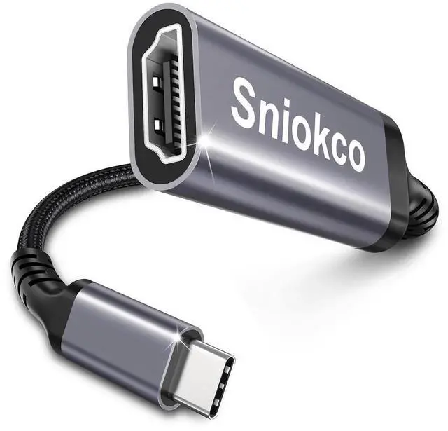 Main image of JAENFONG USB C to HDMI Adapter High Speed 4K USBC to HDMI Cable for Thunderbolt 3/4 HDMI to USB C Adapter with iPhone 16 15 Pro Max MacBook Pro Air iPad Pro iMac Galaxy S XPS Surface Book 3 and More