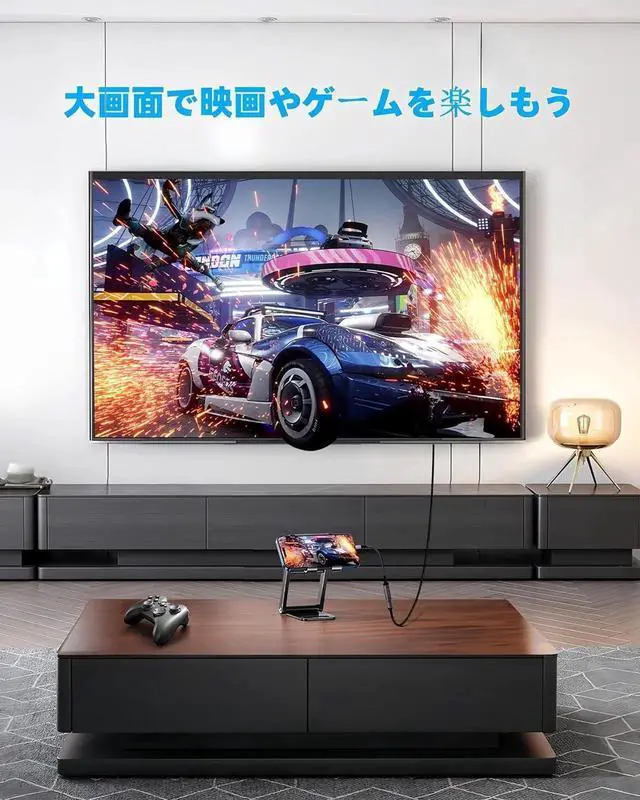 Alt view image 2 of 7 - JAENFONG USB C to HDMI Adapter High Speed 4K USBC to HDMI Cable for Thunderbolt 3/4 HDMI to USB C Adapter with iPhone 16 15 Pro Max MacBook Pro Air iPad Pro iMac Galaxy S XPS Surface Book 3 and More