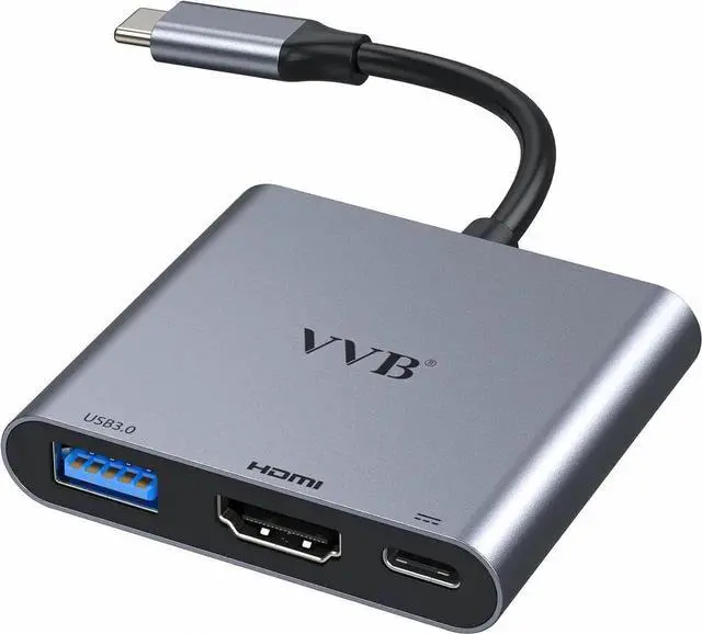 Main image of USB C to HDMI Adapter Type C to Adapter Multiport USB-C Hub Digital AV Converter with 4K HDMI USB3.0 USB C PD Charge Port for iPad Pro/air MacBook Pro/air Tablet Switch iPhone 15 and More USBC Device