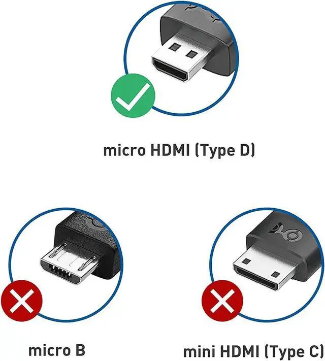 Alt view image 7 of 7 - JAENFONG 2-Pack 8K@60Hz / 4K@240Hz Micro HDMI to HDMI Adapter - 6 Inches with HDMI2.1 & HDR Support for Raspberry Pi 4 (RPI4) Raspberry Pi 5 (RPI5)