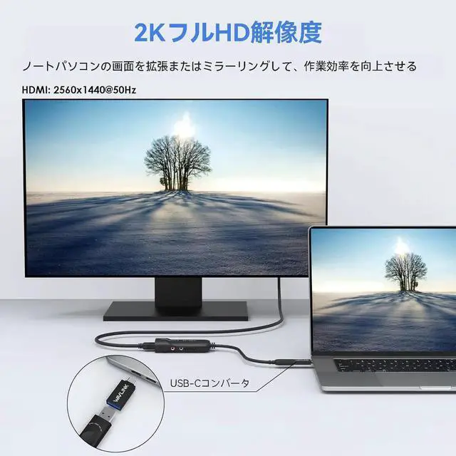 Alt view image 3 of 7 - JAENFONG USB 3.0 to HDMI Universal Video Adapter Displaylink Chips Supports up to 6 Monitor displays Compatible with Windows MacOS Ubuntu 20.04 22.04 LTS ChromeOS-Upgrade Version