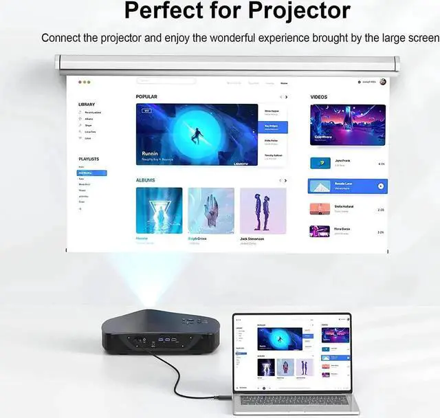 Alt view image 2 of 7 - Thin DisplayPort to HDMI Cable 3ft 2-Pack 4K Display Port DP to HDMI Cable Adapter Male Cord Gold-Plated Braided UHD(4K 2K 1080P) Supports Video and Audio Converts Signal for DP to HDMI Monitor