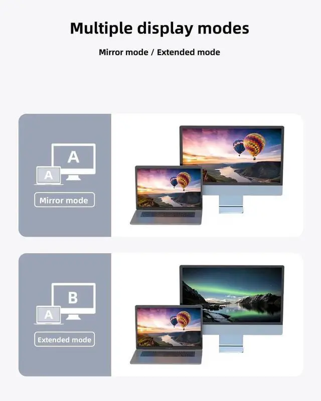 Alt view image 4 of 7 - JAENFONGUSB C Female to HDMI Male Adapter 4K@60Hz Uni-Directional USB Type C Source to HDMI 2.0 Display Converter Thunderbolt 3/4 to HDMI for Mac-Book Pro/Air Galaxy Surface i-Phone 16 Series - 1 Pack