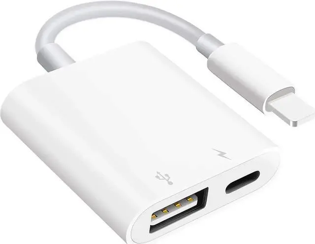 Main image of JAENFONG USB Camera Adapter with Charging Port Portable USB Female OTG Adapter Suitable for iPhone iPad Plug and Play Adapter for iPad Support Card Reader