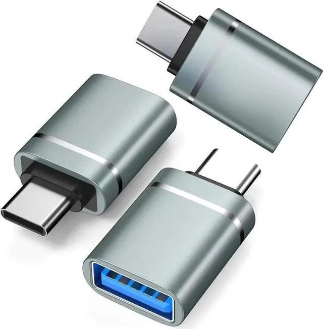 Alt view image 7 of 7 - USB C to USB Adapter 3-Pack USB C Male to USB 3.0 Female Adapter Compatibllity for iMac 2021 for iPad Pro 2021 for MacBook Pro 2020 for MacBook Air 2020 and Other Type C or Thunderbolt 3 Devices gray