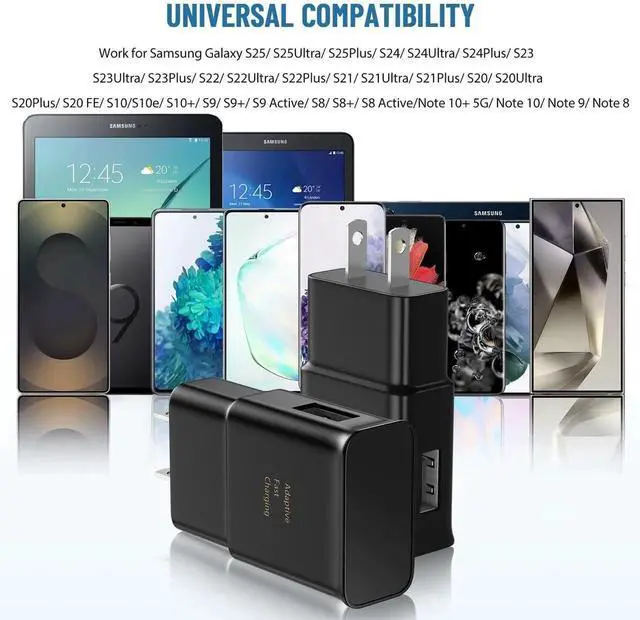 Alt view image 6 of 6 - Phone Charger Android Charger Fast Charging Cord Type C with USB C Charge Cable 6.6Ft for Galaxy S25/S24/S23/S22/S21/S20/S10/S10 Plus/S10E/S9/S8/S21Ultra/S22+/S22 Ultra/Note 8/9/10/20