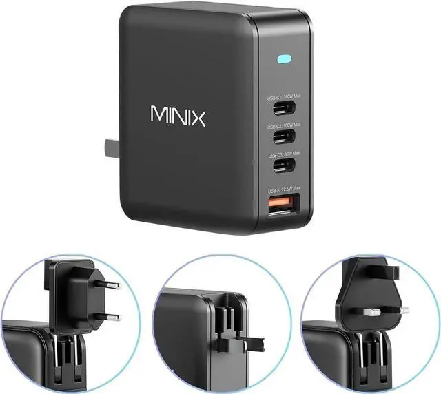 Main image of 165W USB C Charger GaN II Charger PD3.1 Max 140W Turbo 4-Port Charging Adapter Fast Charging Station Compatible with MacBook Pro/iPad Air/iPhone15 14 13Pro Max/Galaxy S24 Ultra and More