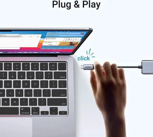 Alt view image 3 of 7 - JAENFONG USB C to USB Hub with 4 USB 3.0 Powered USB C Splitter for Laptop MacBook Pro Mac mini M4 iMac iPad Pro Chromebook XPS Galaxy S23 and More 0.5FT