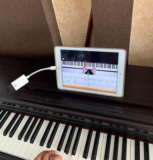 Alt view image 2 of 6 - JAENFONG Lightning to USB Camera Adapter USB 3.0 OTG Cable for iPhone/iPad to Connect Card Reader USB Flash Drive U Disk Keyboard Mouse Hubs MIDI Plug & Play (White)