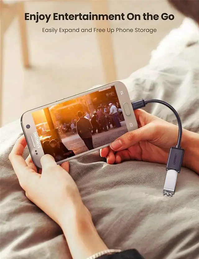 Alt view image 2 of 7 - JAENFONG Micro USB 2.0 OTG Cable On The Go Adapter Male Micro USB to Female USB Compatible with Phone S7 S6 Edge S4 S3 LG G4 Controller Android Windows Smartphone Tablets 4 Inch Black