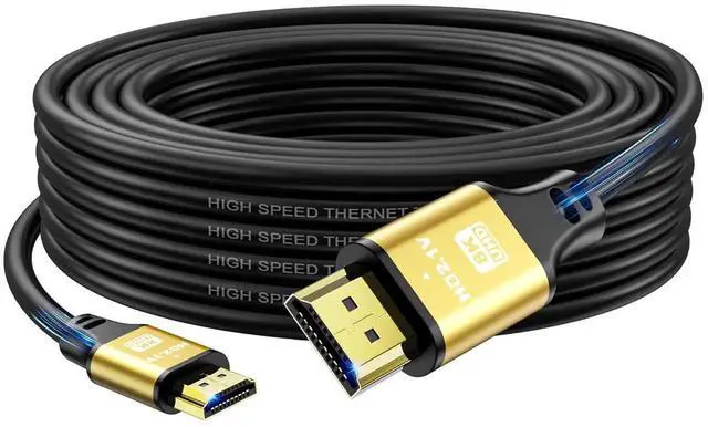 Main image of JAENFONG HDMI Cable 25ft 4K@60Hz 18Gbps High Speed HDMI 2.0 Cord Ultra HD Ethernet Audio Return Video 4K 1080p 3D Arc HDR Compatible with Xbox PS5/PS4 HDTV Laptop ect(Gold)