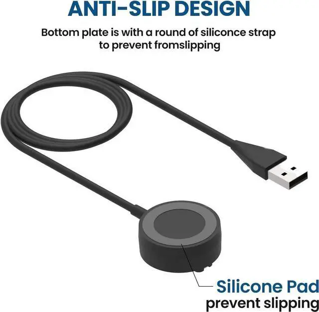 Alt view image 2 of 6 - JAENFONG 2-Pack Charger Compatible with Garmin Instinct E 3 2S 2 2X Solar Charger Replacement Portable Charging Station Cradle Dock & 3.3ft USB Cable Cord for Garmin Instinct Series Smartwatch