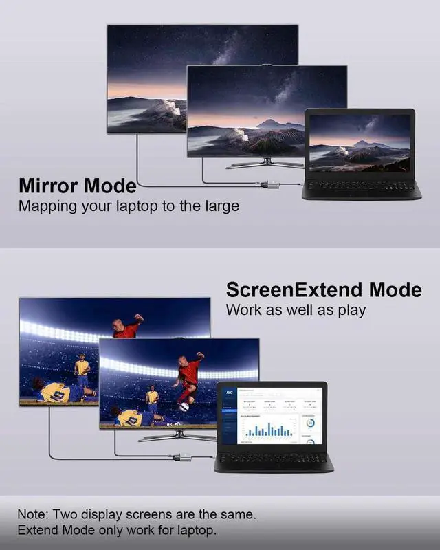 Alt view image 3 of 7 - JAENFONG 5 in 1 USB C Hub Type c to VGA HDMI MultiPort Adapter 4K HDMI VGA 100W PD USB3.0 Port Audio Jack Compatible with Switch/Steam Deck/Rog Ally/iPhone 15 16/MacBook Pro/Air/iPad Pro iMac S23