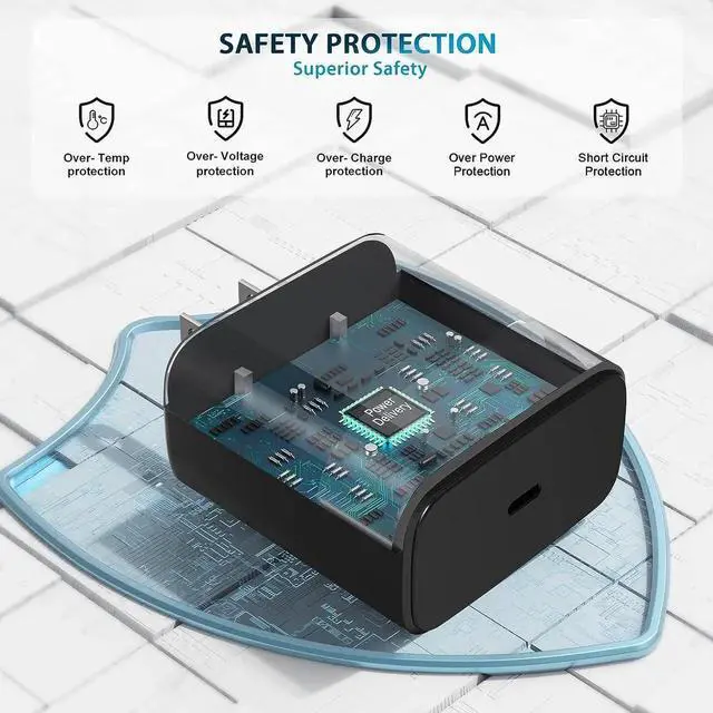 Alt view image 7 of 7 - 2025 New 45W Super Fast Charger USB C Android Phone Charger Fast Charging Replacement for Galaxy S25/S25 Ultra/S25+/S24 Ultra/S24/S24+/S23 Ultra/S23/S22/S20/S21/Note 10 Galaxy Tab 6ft C Cable