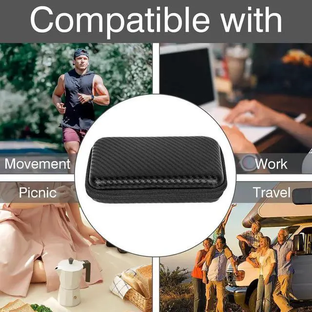 Alt view image 5 of 6 - JAENFONG Portable Solar Charger Storage Box Power Bank Hard Travel Case Compatible with Rasbes Solar Charger 38800mAh Compatible with Durecopow Solar Charger 20000mAh (Black)