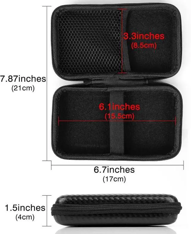 Alt view image 6 of 6 - JAENFONG Portable Solar Charger Storage Box Power Bank Hard Travel Case Compatible with Rasbes Solar Charger 38800mAh Compatible with Durecopow Solar Charger 20000mAh (Black)