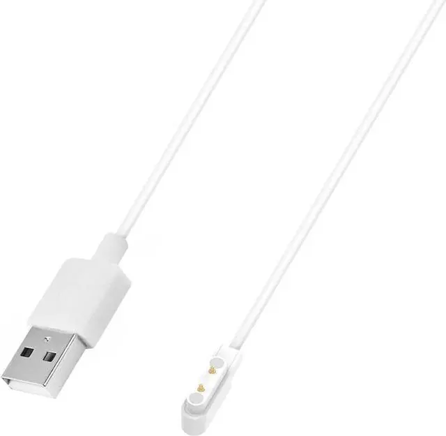 Alt view image 6 of 7 - JAENFONG [2Pack] Charger Compatible with Haylou Solar Plus LS16 Smartwatch Replacement 60cm Rapid Magnetic Charger for Haylou Solar Plus LS16 Watch -Black/White