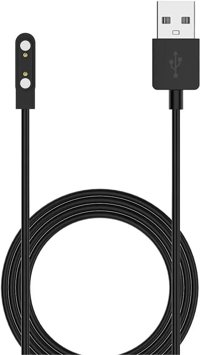 Alt view image 4 of 7 - JAENFONG [2Pack] Charger Compatible with Haylou Solar Plus LS16 Smartwatch Replacement 60cm Rapid Magnetic Charger for Haylou Solar Plus LS16 Watch -Black/White