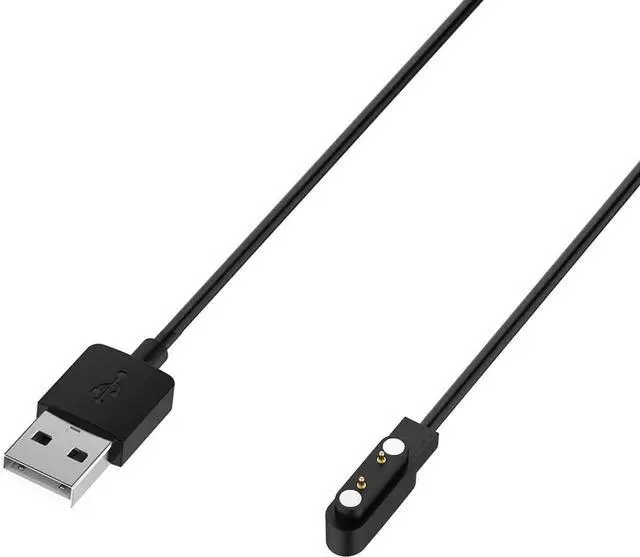 Alt view image 3 of 7 - JAENFONG [2Pack] Charger Compatible with Haylou Solar Plus LS16 Smartwatch Replacement 60cm Rapid Magnetic Charger for Haylou Solar Plus LS16 Watch -Black/White