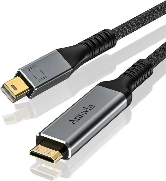 Main image of JAENFONG Mini Displayport to Mini HDMI Cable 4K Unidirectional 6Ft 2K@60Hz Thunderbolt 2 to Mi-ni HDMI Cable for MacBook Surface Pro/Dock to KYY ARZOPA VILVA MNN Portable Monitor (Not HDMI)