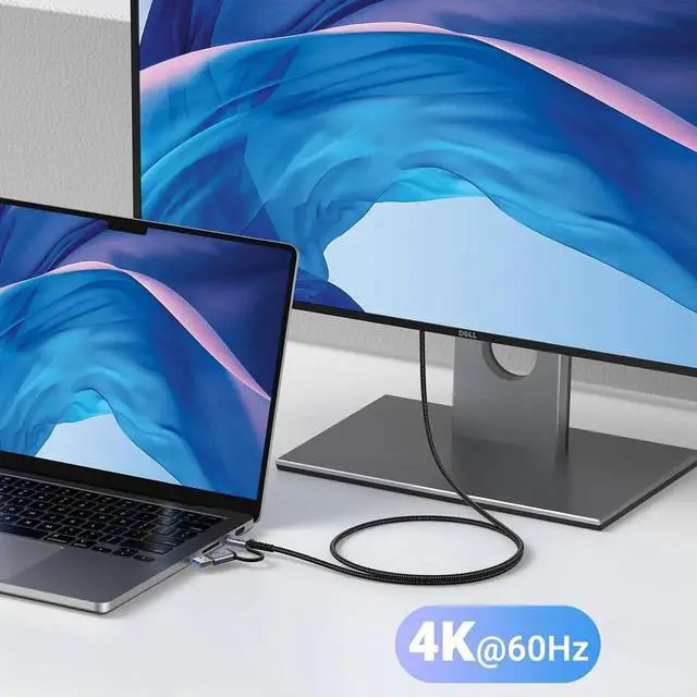 Alt view image 5 of 7 - Android Auto USB C Cable 2-in-1 [1.5ft 2Pack] 240W Max USB 3.1 Gen 2 Fast Charging CarPlay Cable Compatible with iPhone 16 15 Pro Max Galaxy S23 S22 Ultra Note 20 SSD