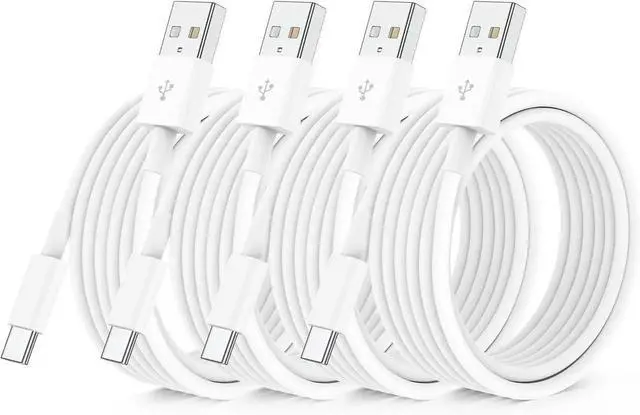 Main image of 4 Pack USB C Fast Charging Cable 10 FT for iPhone 16 15/16 15 Pro/16 15 Pro max/16 15 Plus USB A to USB C Car Carplay Cord Compatible Galaxy S25 S24 i Pad Pro 12.9/11 Air 5th/4th Gen