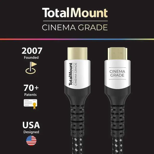 Alt view image 3 of 5 - JAENFONG Cinema Grade Gold-Plated HDMI Cable for TV HD 4K 8K and 10K Full TV Compatibility (6 Feet)