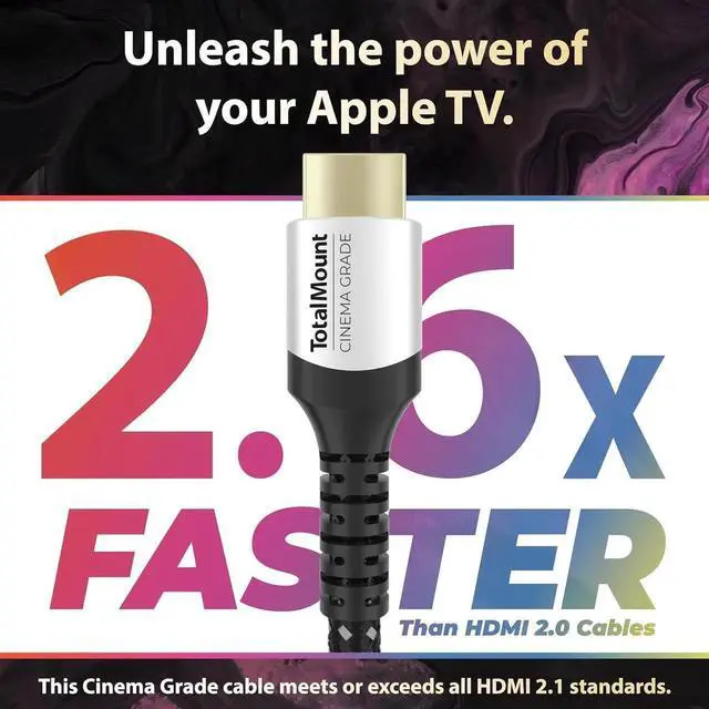 Alt view image 2 of 5 - JAENFONG Cinema Grade Gold-Plated HDMI Cable for TV HD 4K 8K and 10K Full TV Compatibility (6 Feet)