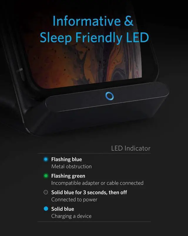 Alt view image 4 of 6 - 2 Pack 313 Wireless Charger (Stand) Qi-Certified for iPhone 16/16 Pro/16 Pro Max/15/14/13 10W Fast-Charging Galaxy S23 S22 S21(No AC Adapter)