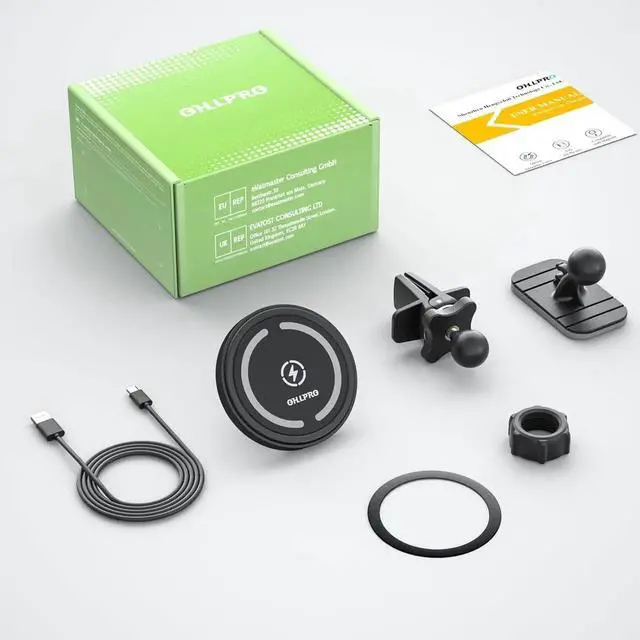 Alt view image 6 of 7 - for MagSafe Car Mount Charger iPhone Wireless Car Charger Stick on Dashboard Magnetic Phone Holder Mount for iPhone 16 Pro Plus Max 15 14 13 12 Series 15W Fast Charging Aluminum Shell