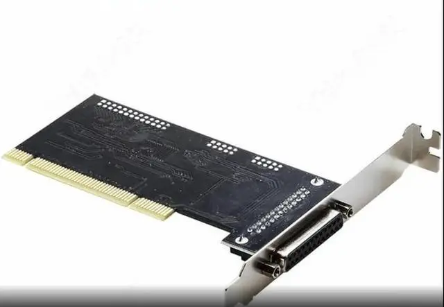 Alt view image 2 of 6 - JAENFONG 1 Port DB25 25Pin Parallel Port LPT Printer Expansion Card PCI to DB25 Adapter Controller Riser Card Chipset AX9865 for Desktop