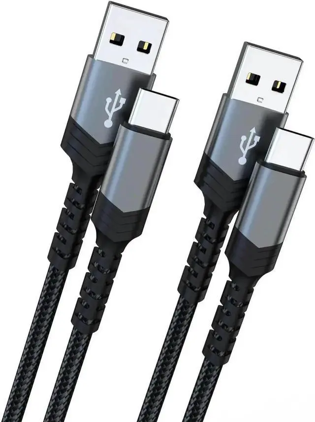 Alt view image 2 of 6 - JAENFONG USB to USB C Cable[2park 4FT] USB Type C Fast Chargr Cable 3.1A Braided USB A to Type-C Charger Cable for iPad iphone15 Galaxy Note Pixel One Plus etc
