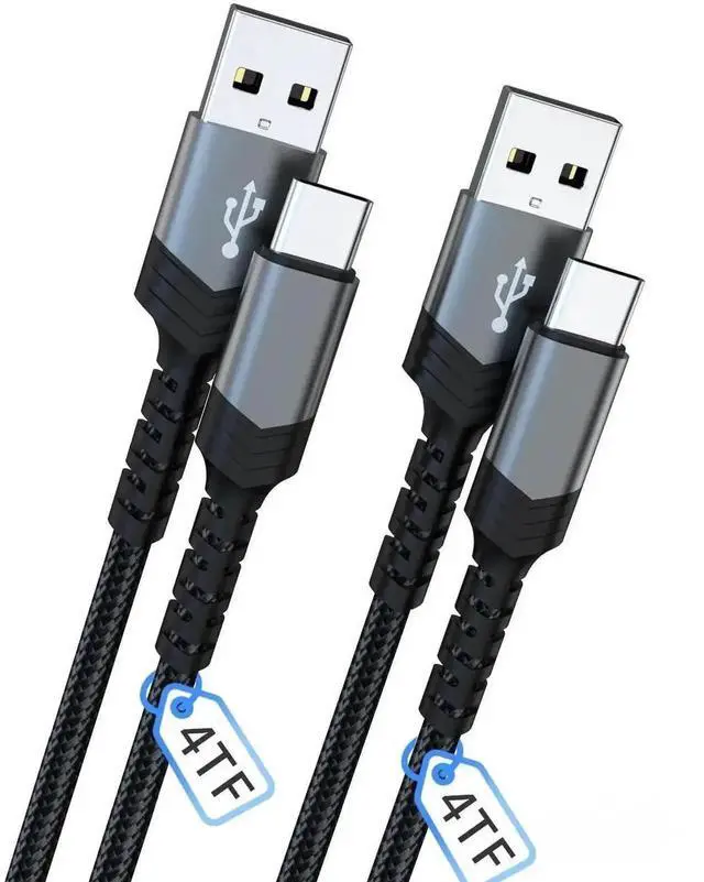Main image of JAENFONG USB to USB C Cable[2park 4FT] USB Type C Fast Chargr Cable 3.1A Braided USB A to Type-C Charger Cable for iPad iphone15 Galaxy Note Pixel One Plus etc