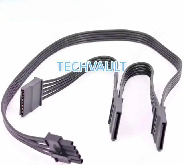 Main image of JAENFONG 5Pin to 3 Port SATA Hard Driver SSD Power Supply Cable For Cooler Master V850 V1000 V1300 PLATINUM Full-Modular Power Supply
