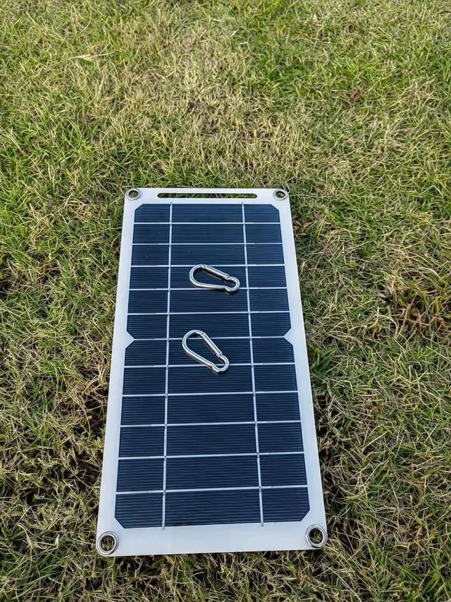 Alt view image 4 of 7 - HUYINGC Solar power Charger with 6 Watt Portable Solar Panel for 1.2V AA & AAA Ni-MH Ni-CD Household Rechargeable Batteries and with 5V USB Output for cellphone or other Batteries needed charging-Blac