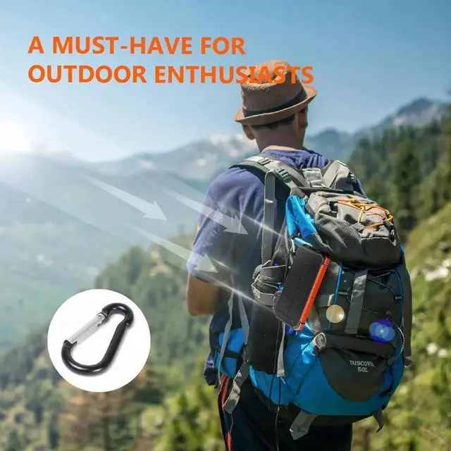 Alt view image 6 of 7 - JAENFONG Solar Charger Power Bank 20000mAh Portable Wireless Charger 15W Fast Charging External Battery Pack with Dual Flashlight and USB C Outputs. Outdoor Mobile Power Compatible with Cell Phones