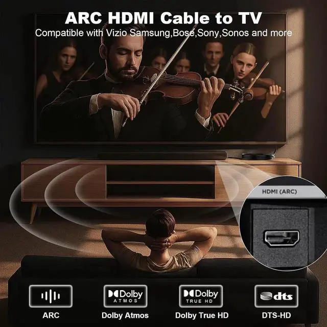 Alt view image 2 of 7 - JAENFONG HDMI Cable 3FT 4-Pack High Speed 4K HDMI 2.0 Cord 3FT HDMI Computer Monitor TV Cable 4K@60Hz 2K@120Hz 1080P with Ethernet/ARC 3D HDCP 2.2-Compatible with /LG/PS4 PS5/Xbox/Switch/Soundbar