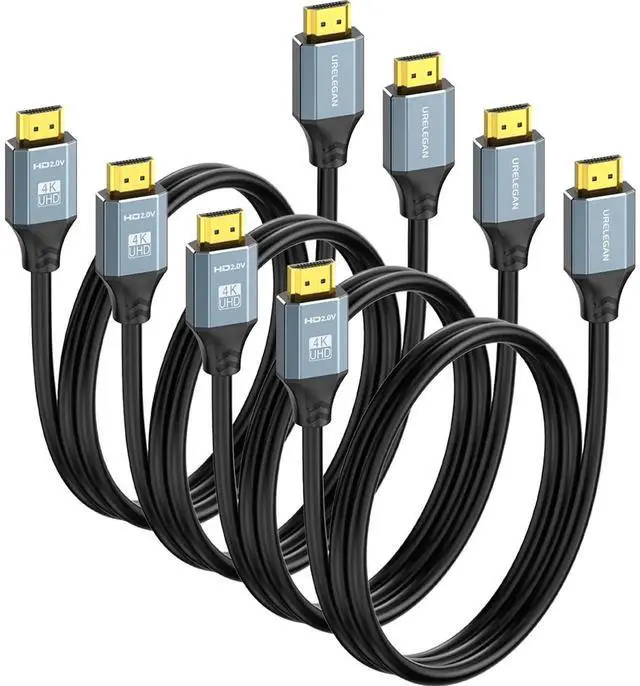 Main image of JAENFONG HDMI Cable 3FT 4-Pack High Speed 4K HDMI 2.0 Cord 3FT HDMI Computer Monitor TV Cable 4K@60Hz 2K@120Hz 1080P with Ethernet/ARC 3D HDCP 2.2-Compatible with /LG/PS4 PS5/Xbox/Switch/Soundbar