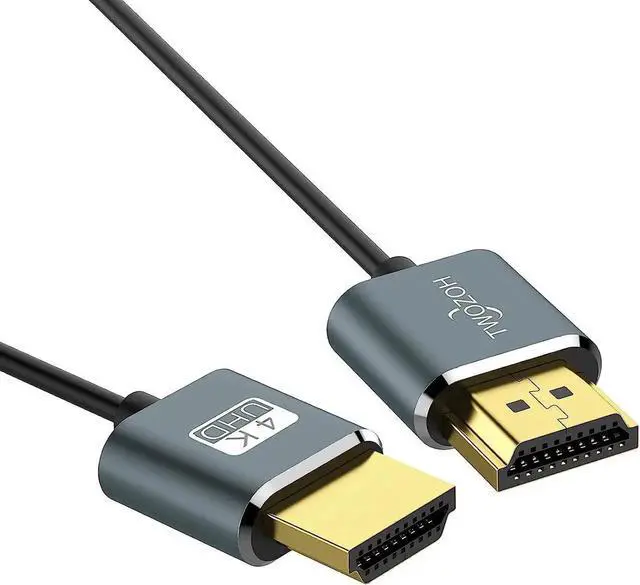 Alt view image 4 of 7 - JAENFONG Slim 4K HDMI Cable 1FT 5 Pack Ultra Thin & Flexible Skinny HDMI to HDMI 2.0 Cord Support 4K/60HZ 18gbps Laptop Monitor PS5 PS4 Xbox One Fire TV