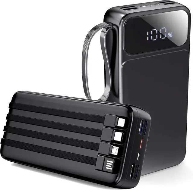 Main image of Portable Charger Power Bank 50000mAh- 7 Outputs & 3 Inputs USB-C 22.5W Fast Charging Battery Pack with Built-in Cables and Ports Compatible with Most of Cellphones and Devices for Travel Camping