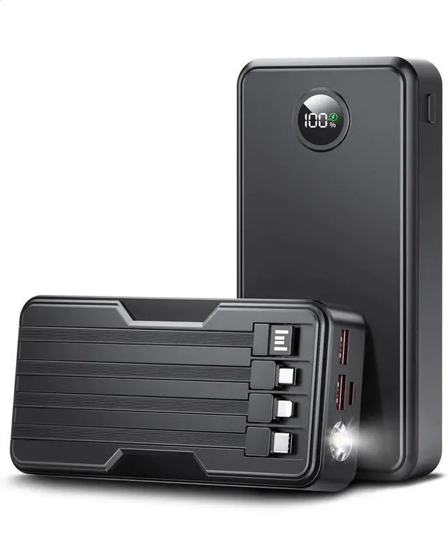 Main image of JAENFONG Power Bank 40000mAh Portable Charger 22.5W with 5 Outputs & 2 Inputs LED Display Equipped with Flashlight External Battery Pack for iPhone 16/15/14 Etc