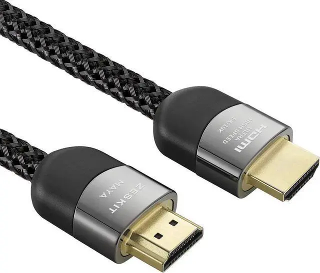 Alt view image 6 of 6 - JAENFONG Certified 2.1 8K HDMI Cable 48Gbps 4K120Hz Compatible with Soundbar eARC HDR10 VRR Dolby Vision Atmos HDCP 2.2 & 2.3 Gaming PS5 Xbox Series X TV Monitor (Ultra High Speed Maya 10ft)