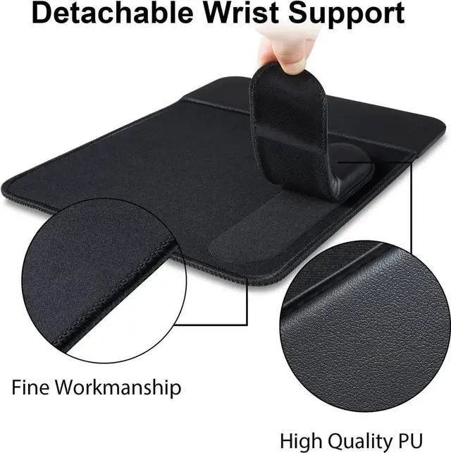 Alt view image 5 of 5 - 15W Wireless Charging Mouse Pad with Wrist Support Fast Qi Wireless Charger Mouse Mat for iPhone 16/15/14/13/12/12 Pro/11/11Pro/XR/Xs/X Galaxy S10/S9/S8 Plus Note 9/8 Multiple Devices